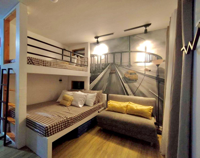 Antara-QueenBed-Balcony-HotShower-WorkCoffee Station-FullKitchen, Talisay City