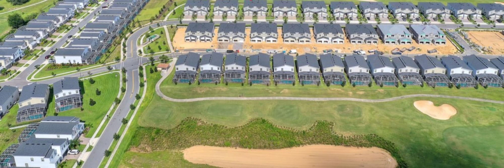 Aerial view 4, Fore Play at Champions Gate #419 by Shine Villas, Osceola