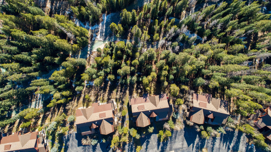 Aerial view 5, 8758 Trappers Crossing 2 Bedroom Condo by RedAwning, Summit