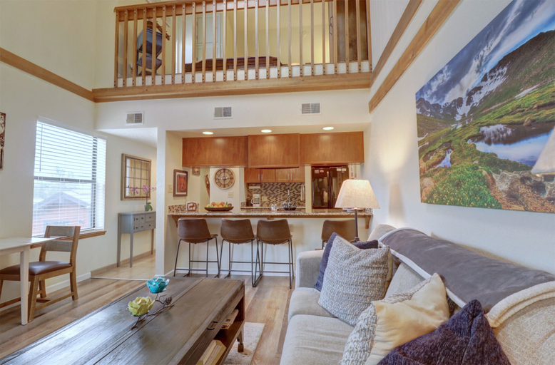 Living area 3, 201c Mountain Side 1br 1ba 1 Bedroom Condo by RedAwning, Summit