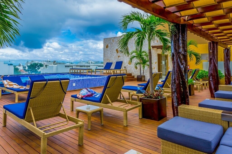 Terrace/patio, Lunada 314 Modern Playa del Carmen Condo with Tropical Garden View by RedAwning, Cozumel