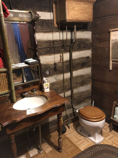 Bathroom 3, Smokey Mtn. Romantic Handcrafted Cabins, Sevier