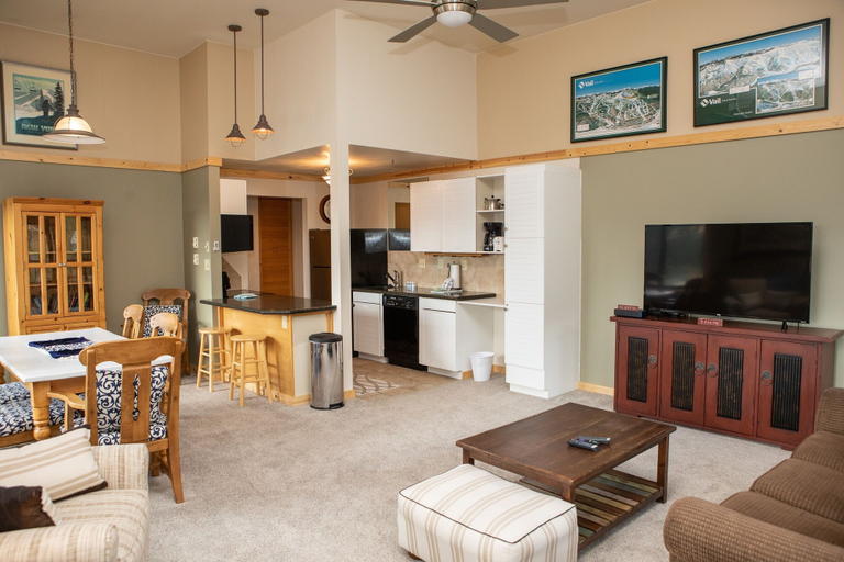 Living area 2, 2800 Slopeside 2 Bedroom Condo by RedAwning, Summit