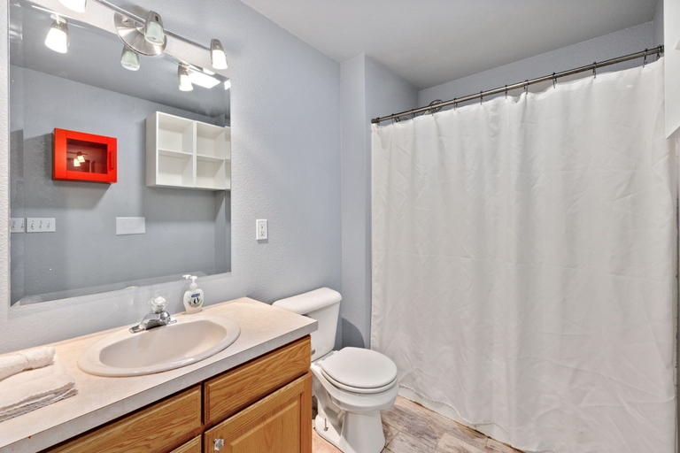Bathroom 4, Spacious Home W/ Fun Amenities | Lake & Mtn Views, Larimer