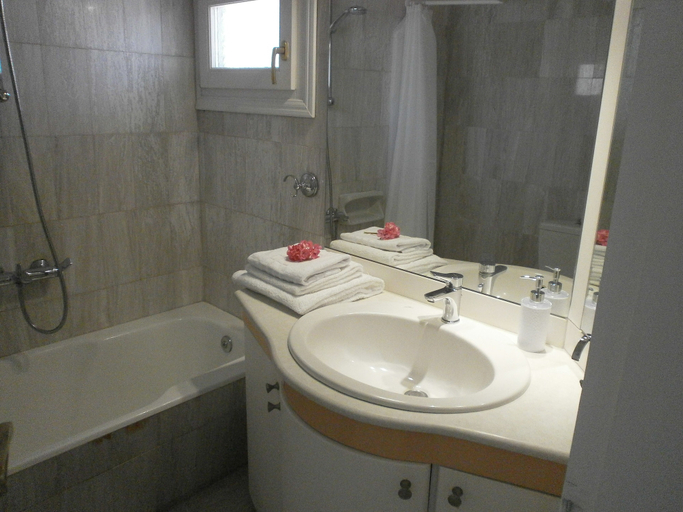 Bathroom, Aratos Apts- Kallisto 2bedroom Apartment, South Aegean