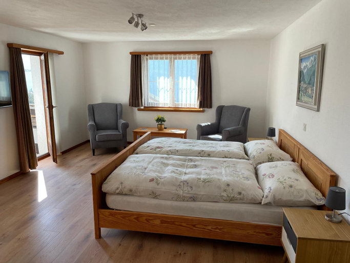 Bedroom 2, Hotel La Soglina, Maloja