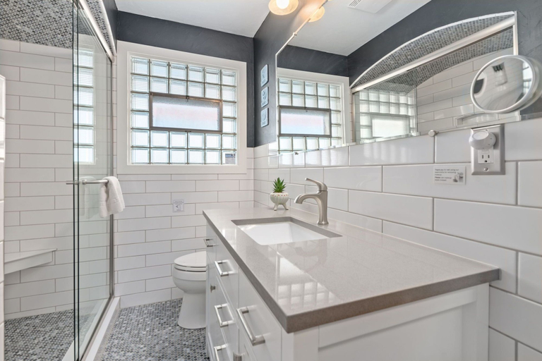 Bathroom 4, Historic Mountain Ave Bungalow - Walk Everywhere!, Larimer
