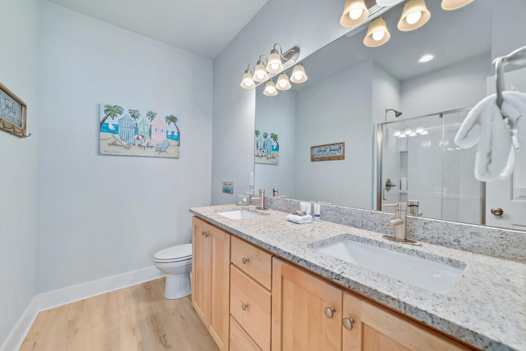 Bathroom 4, New Coastal Cottage w/ Gulf View, Shared Pool, Baldwin