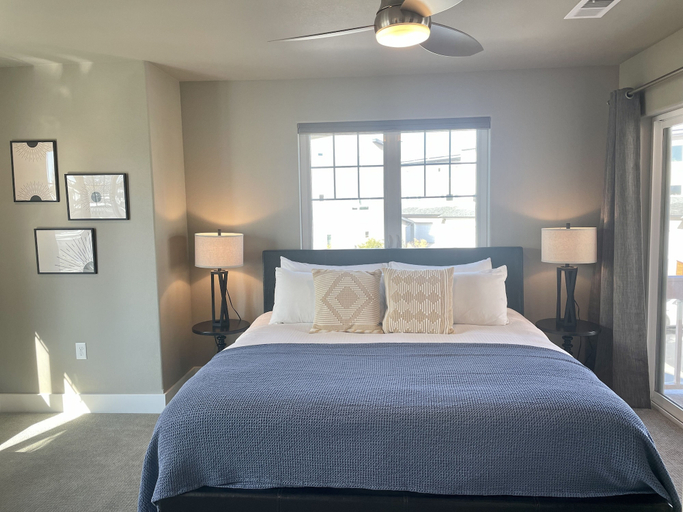 Bedroom 3, Quiet Urban Community – Designer Home W/ Hot Tub!, Larimer