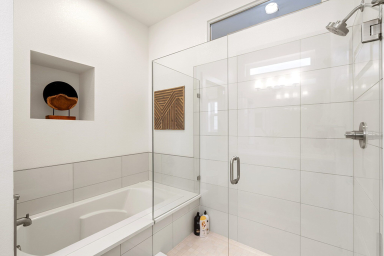 Bathroom 4, Steps From River & Old Town - Hot Tub & King Bd, Larimer