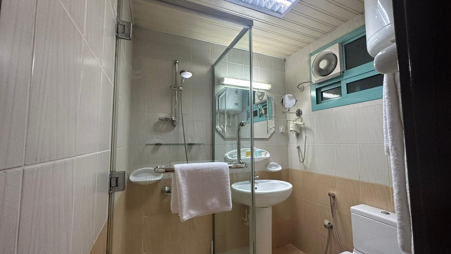 Bathroom 5, Al Muntazah Plaza Hotel, Doha