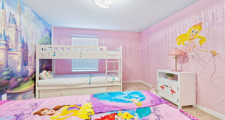 Bedroom 3, Spacious Home With Disney Fireworks Views, Polk