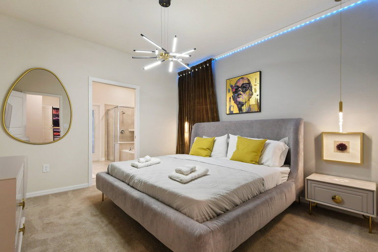 Bedroom 4, Windsor Island Resort 7br Villa Pool Near Disney 3913, Polk