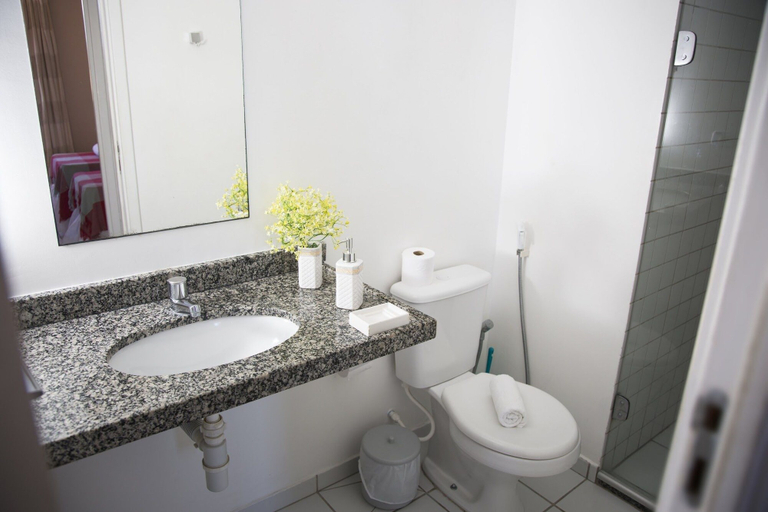 Bathroom 4, Neo Maceió - Aparts à Beira-Mar em Pajuçara, Maceió (capital)