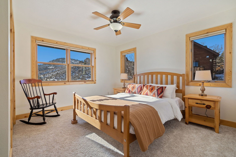 Bedroom 3, Rustic Mtn Home Near Marina | Lake & City Views!, Larimer