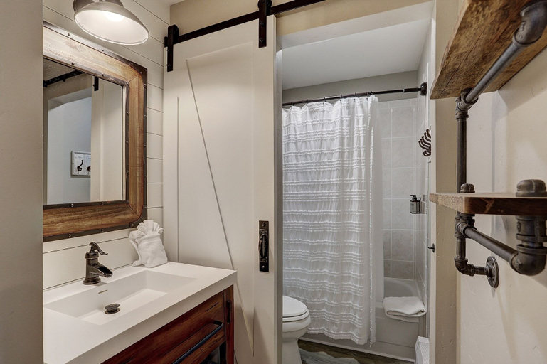 Bathroom, Downtown Studio + Modern Design In Walk To Snowy Trails Studio Bedroom Condo by RedAwning, Summit