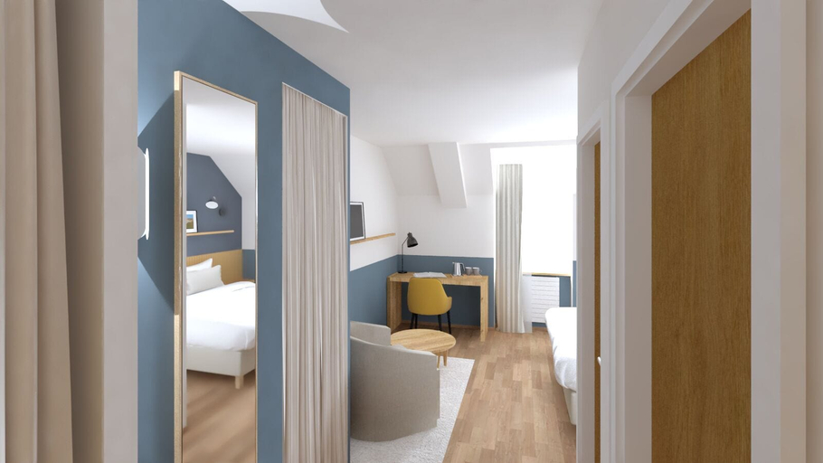 Bedroom 3, Hôtel de Carantec, Finistère