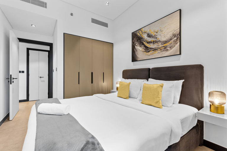Bedroom 3, Waves - City Serenity: Luxe Living at 15 Northside Tower 2, Dubai