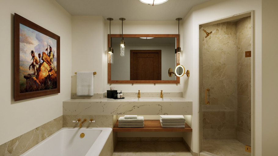 Bathroom 5, The Rusty Parrot Lodge and Spa, Teton