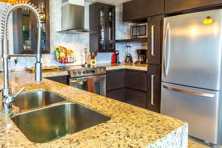 Private kitchen 3, Elements Penthouse 1 2 Bedroom Condo by RedAwning, Cozumel