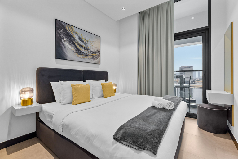 Bedroom 4, Waves - City Serenity: Luxe Living at 15 Northside Tower 2, Dubai