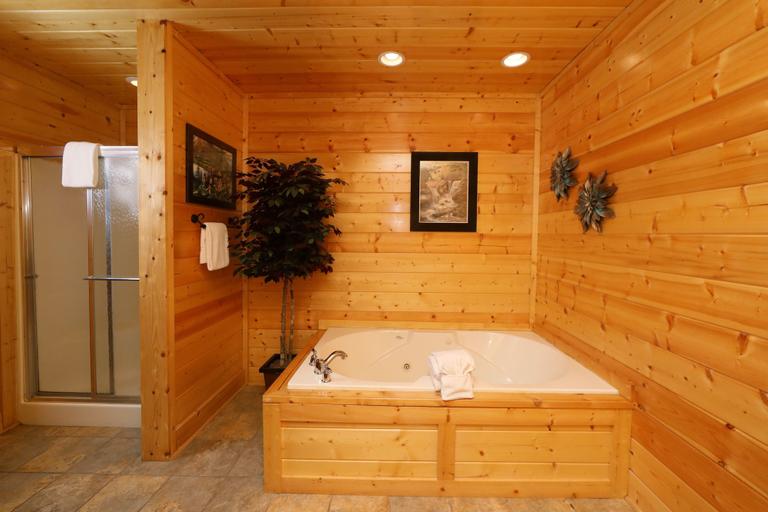 Bathroom 4, Ridgetop Theatre Lodge - Six Bedroom Cabin, Sevier
