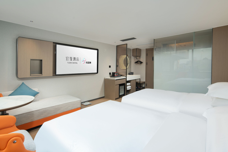 Bedroom 2, Yizhi Hotel Rainbow Bridge Subway Gz, Guangzhou
