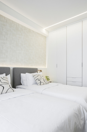 Bedroom 2, Deluxe Apartment in Kallithea, Attica