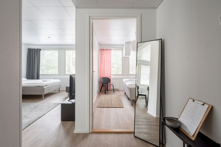 Bedroom 4, Spacious 1BR at Downtown with Balcony, Pirkanmaa
