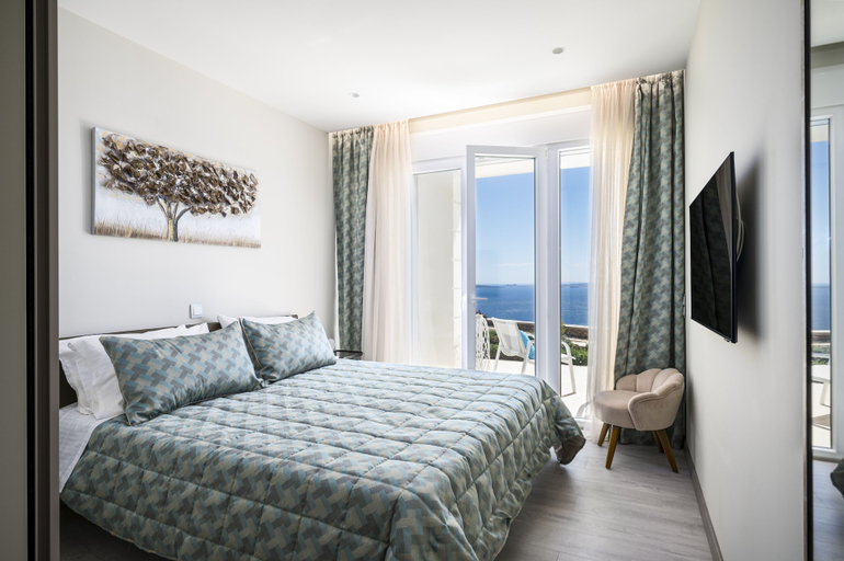 Bedroom 3, Villa Monte Leone by Konnect with Pool, Hot Tub, Spa Room & Stunning Seaview, Ionian Islands