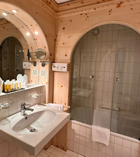Bathroom 4, Albana Hotel Silvaplana, Maloja