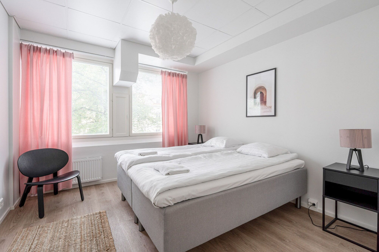 Bedroom 3, Spacious 1BR at Downtown with Balcony, Pirkanmaa