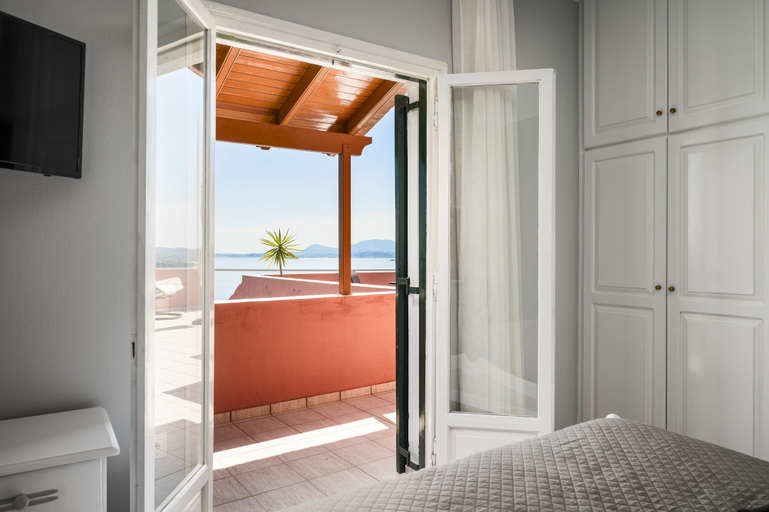 Bedroom 2, Ionian Sea View Apartments at Barbati by Konnect, Ionian Islands