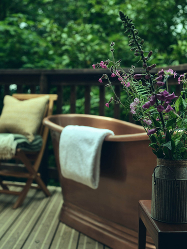 Terrace/patio 3, Wildhive Callow Hall, Staffordshire