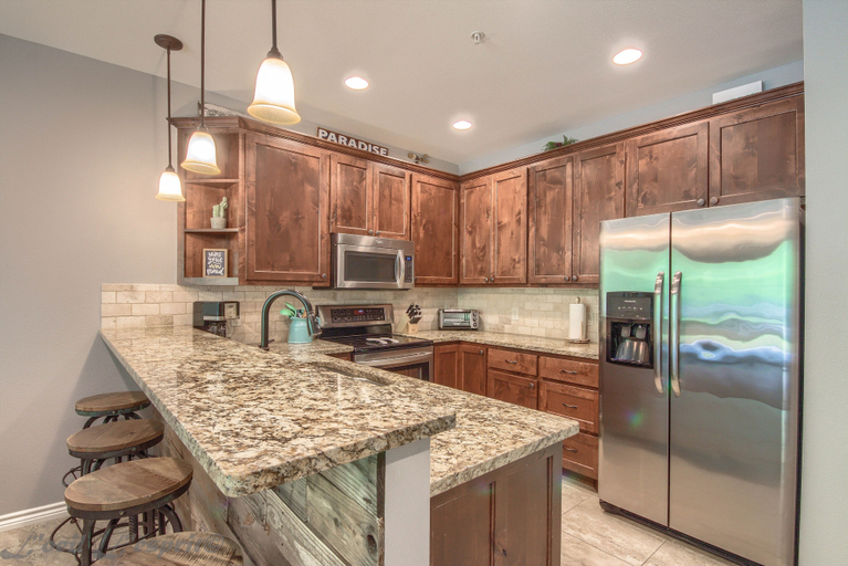 Private kitchen 3, Rio Refuge Rg 105 2 Bedroom Condo by RedAwning, Comal
