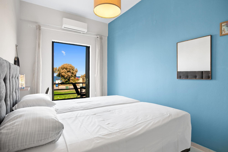 Bedroom 3, Sun Beach Apartments in Chania 8 & 10 & 13, Crete
