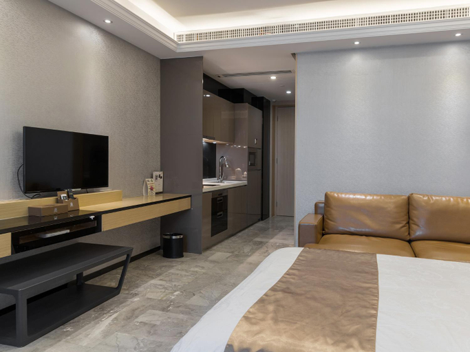 Bedroom 2, Boman Holiday Apartment Beijing Road Jie Deng Du Hui Branch, Guangzhou