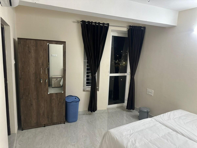 Bedroom 2, Aafiya Lakeview Apartments, Coimbatore
