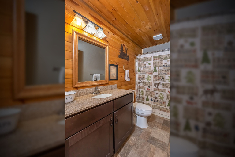 Bathroom 3, Lincoln Log Cabin, Garrett
