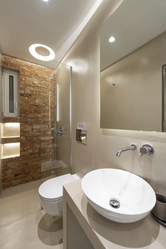 Bathroom 3, Minimal Studio with Balcony in Central Athens, Attica