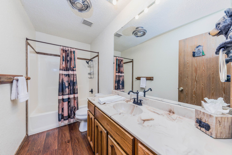 Bathroom 4, Curly Pine Cabin, Lincoln