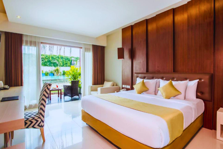 Bedroom 1, Cozy 1 BR Deluxe Room Pool Acces Seminyak NE38A, Badung