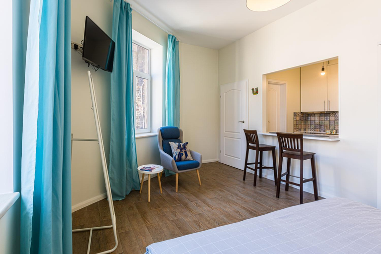 Bedroom, Rynok Square top location apartment, L'vivs'ka