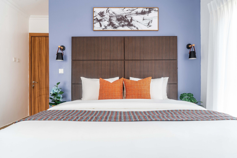 Bedroom 2, Urban Pumpkin 2-bedroom Apartment, Lekki Phase 1, Eti-Osa