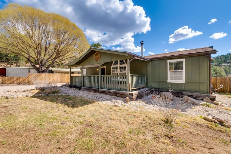 Exterior & Views 1, Lovely Ruidoso Cabin w/ Deck - 14 Mi to Ski Apache, Lincoln