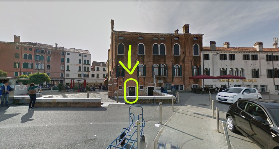 Check-in/check-out kiosk, Ca Sarasina, Venezia