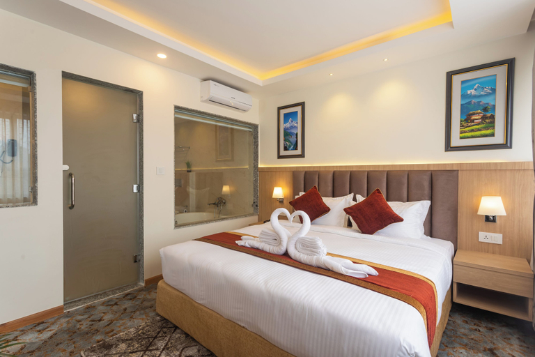 Bedroom 3, Hotel Crystal Pashupati, Near Airport & Pashupatinath, Bagmati