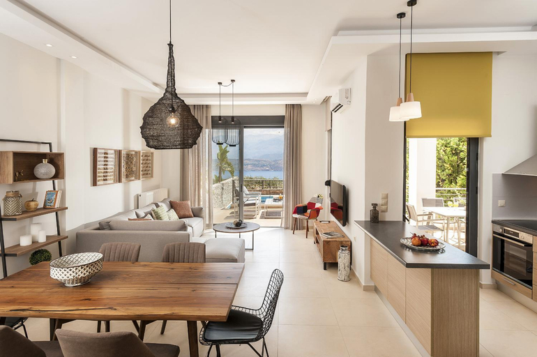 Shared lounge/TV area 2, Villa Anemi, Crete