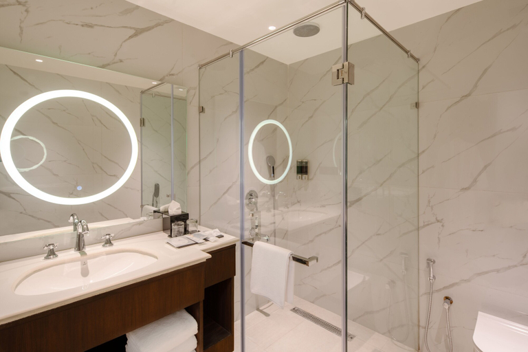 Bathroom 4, Brij Eternity, Vrindavan by Leisure Hotels, Mathura