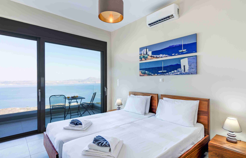 Bedroom 2, A Gorgeous Villa in Kokkino Horio, Crete